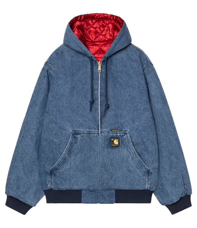 CARHARTT WIP OG Active Jacket 50th Anniversary Edition Denim - Blue / Red