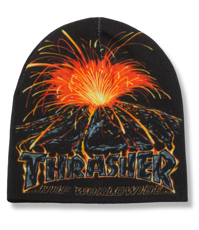 HUF Meltdown Reversible Beanie - Black