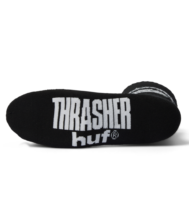 HUF Huf X Thrasher Logo Sock - Black