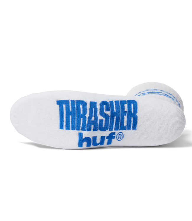 HUF Huf X Thrasher Logo Sock - White