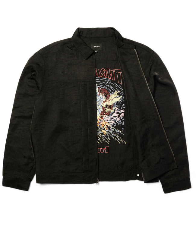 HUF Huf X Thrasher Trucker Jacket - Black