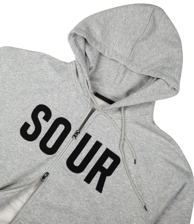 SOUR Sour Army Zip Hood - Grey