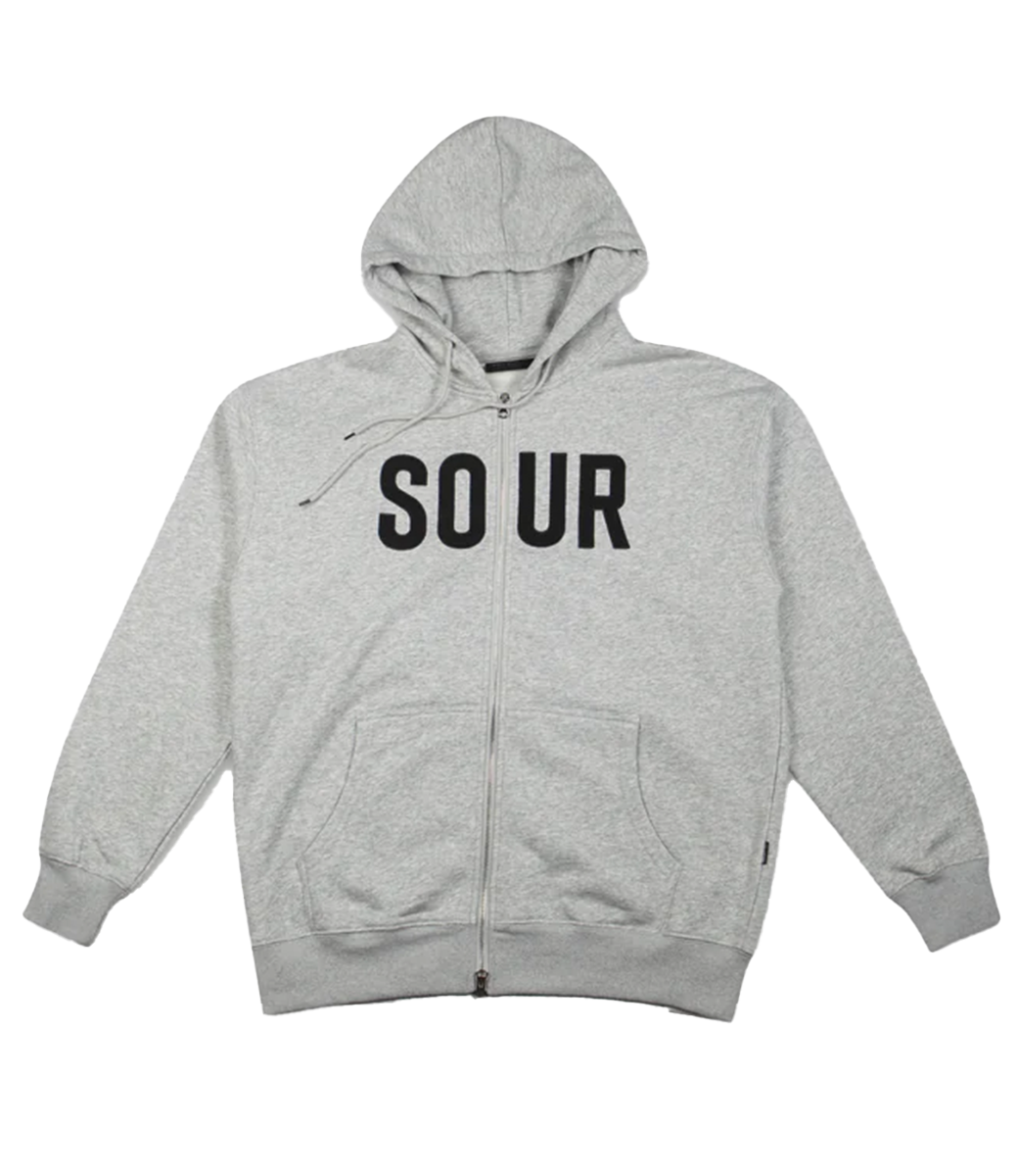 SOUR Sour Army Zip Hood - Grey