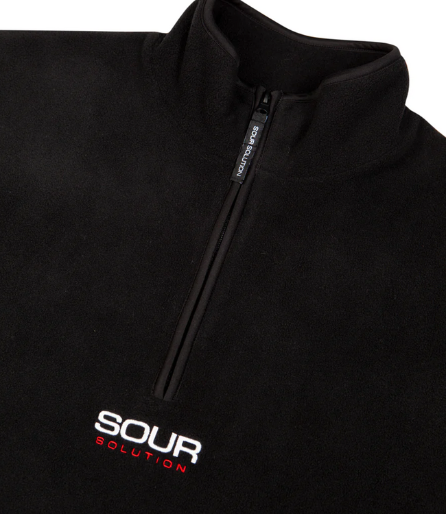SOUR Sour Half Zip Micro Fleece - Black