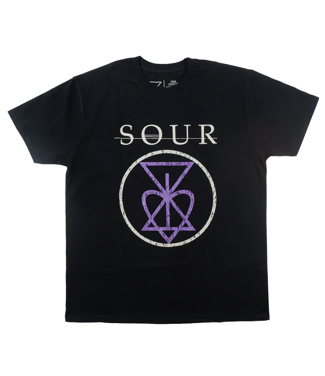 SOUR Sour Heart Tee - Black