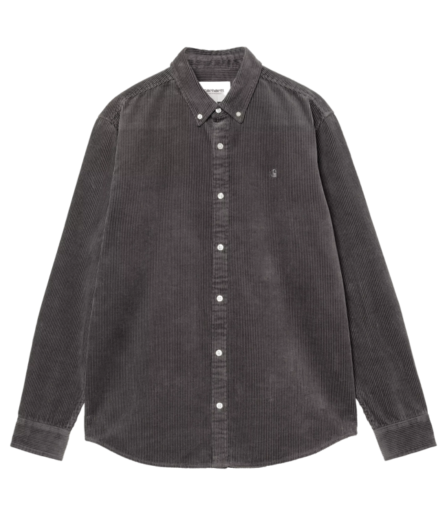 CARHARTT WIP L/S Madison Cord Shirt - Graphite/Graphite