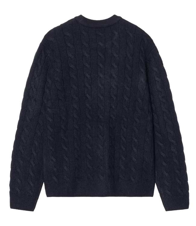 CARHARTT WIP Signature Sweater - Deep Night/Glassy Pink