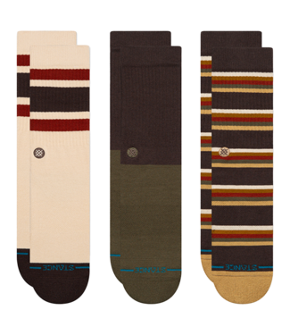 STANCE Mill House 3 Pack Crew - Dark Brown STANCE Mill House 3 Pack Crew - Dark Brown