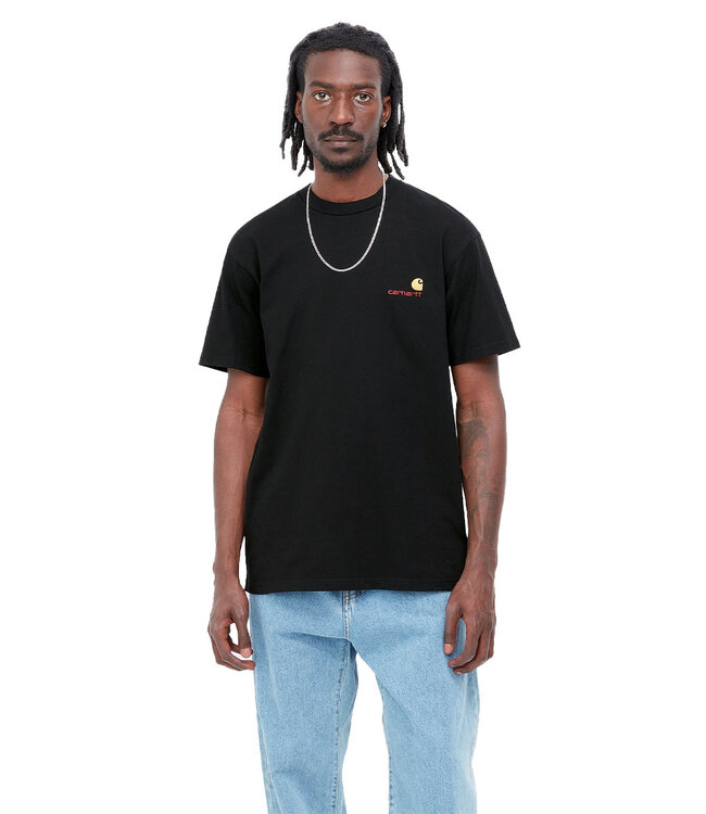 CARHARTT WIP American Script T-Shirt - Black