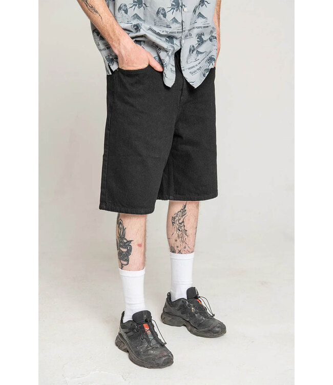 THEORIES Plaza Denim Short - Black
