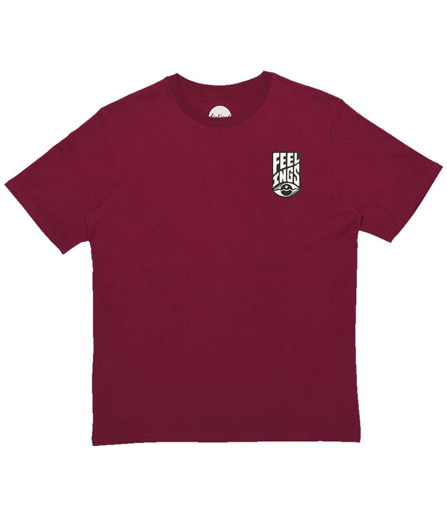 FEELINGS Logo T-Shirt - Burgundy