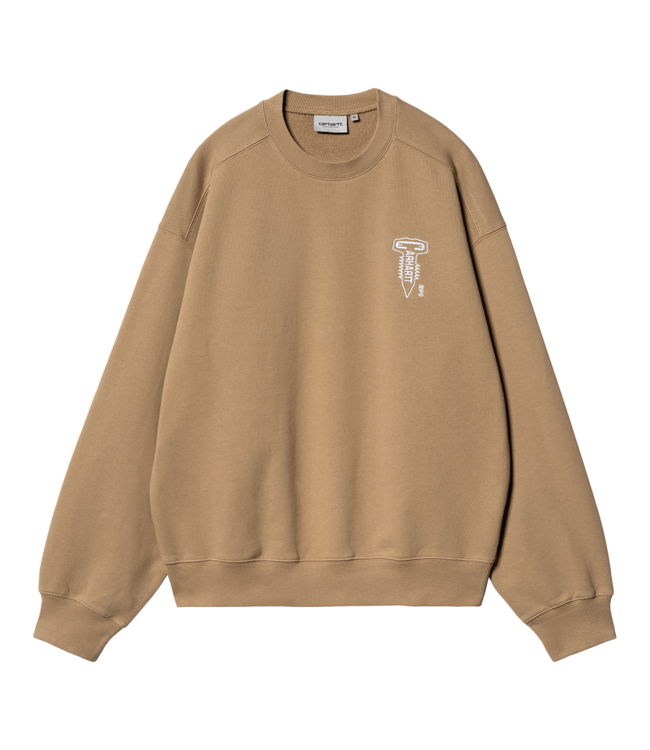 CARHARTT WIP Cross Screw Sweater - Peanut/White