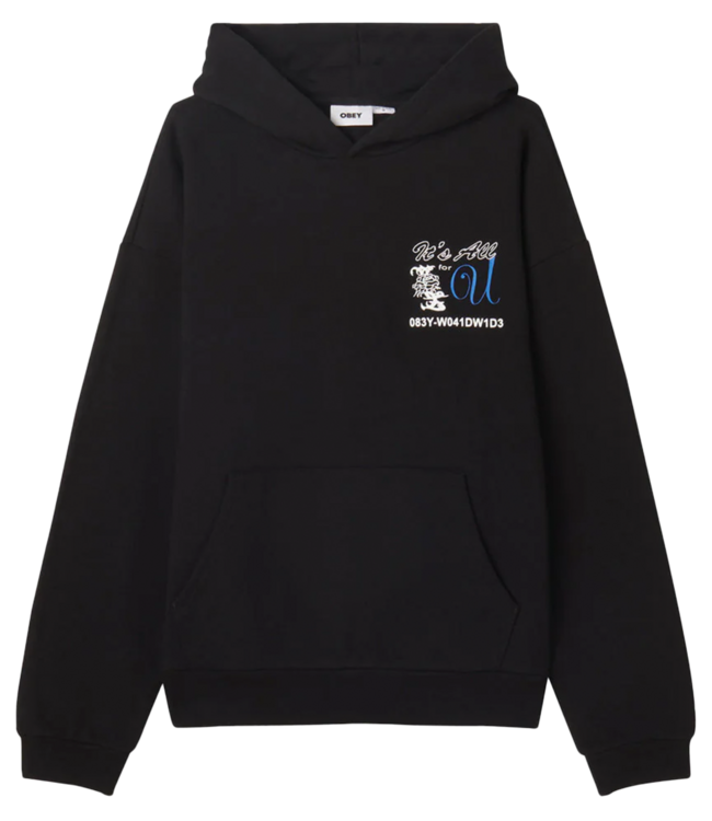 OBEY For You Extra Heavy Hoodie - Black