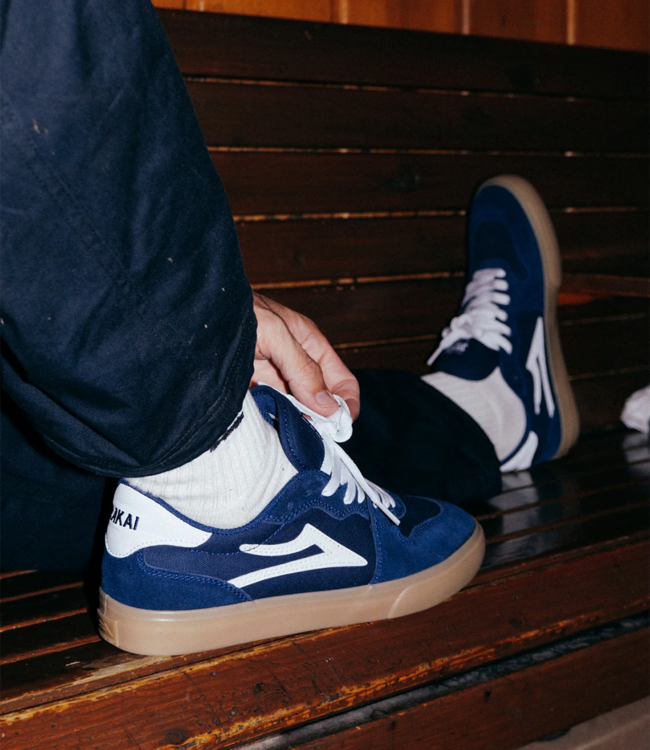 LAKAI York - Navy/Gum Suede