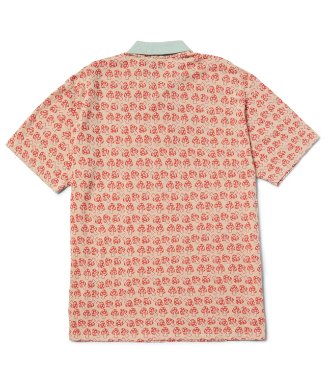 HUF Microdose Knit S/S Polo - Red