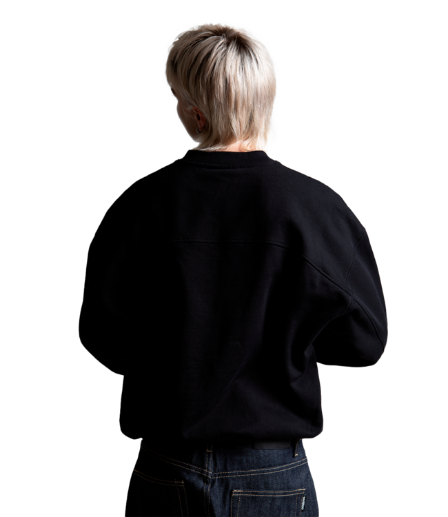 WASTED PARIS Switchblade Boxy Crewneck - Black