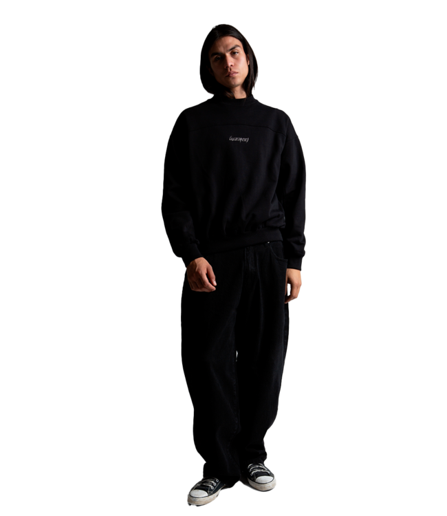 WASTED PARIS Switchblade Boxy Crewneck - Black