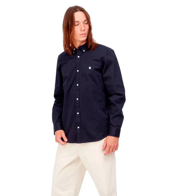 CARHARTT WIP L/S Madison Shirt - Dark Navy/Wax