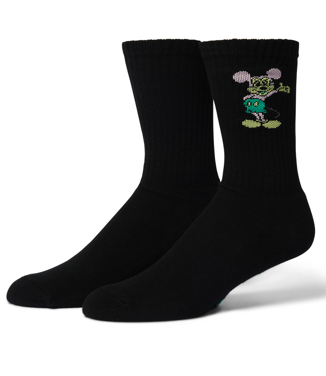 HUF Greetings Crew Sock - Black