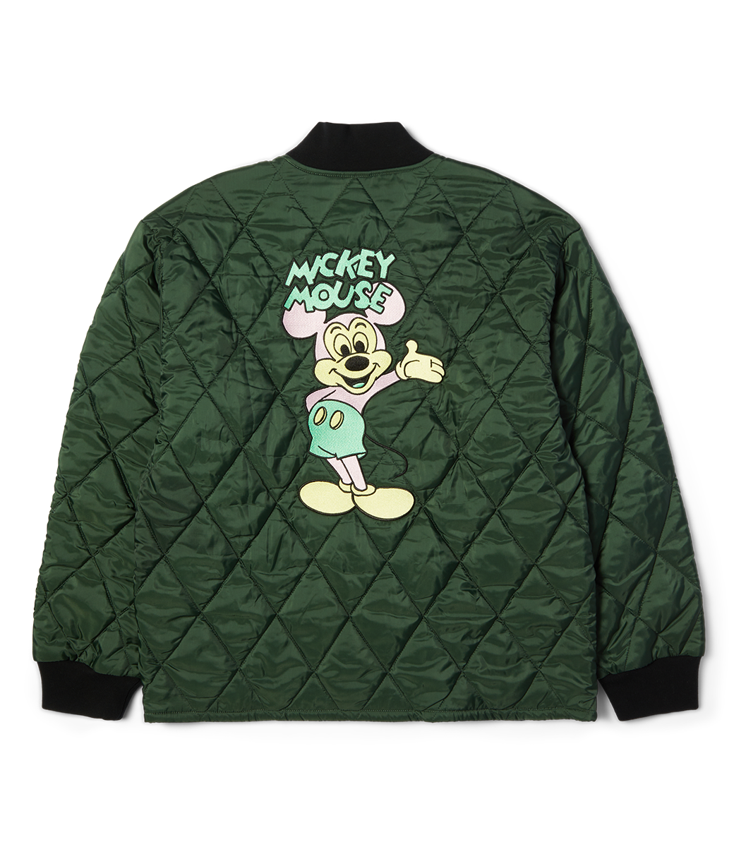 HUF Mickey Quilted Work Jacket - Forest Green