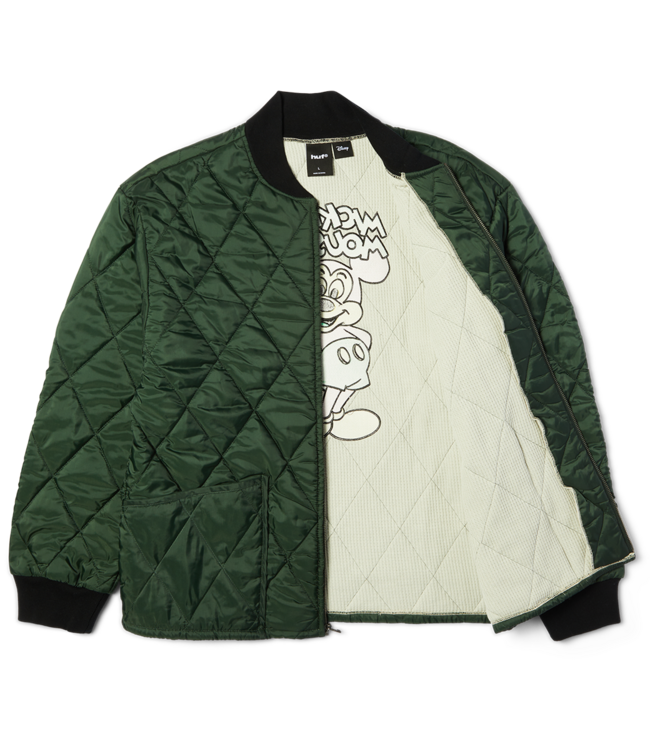 HUF Mickey Quilted Work Jacket - Forest Green