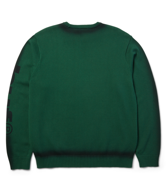 HUF Mickey Spray Crewneck Sweater - Forest Green