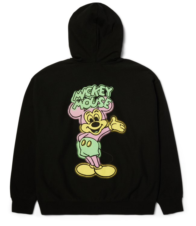 HUF Mickey Spray Fz Hoodie - Black