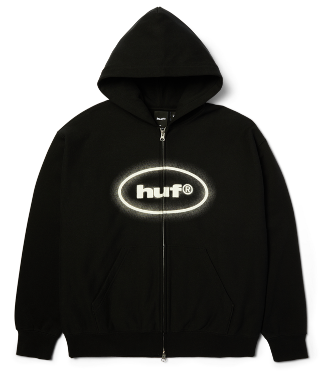 HUF Mickey Spray Fz Hoodie - Black