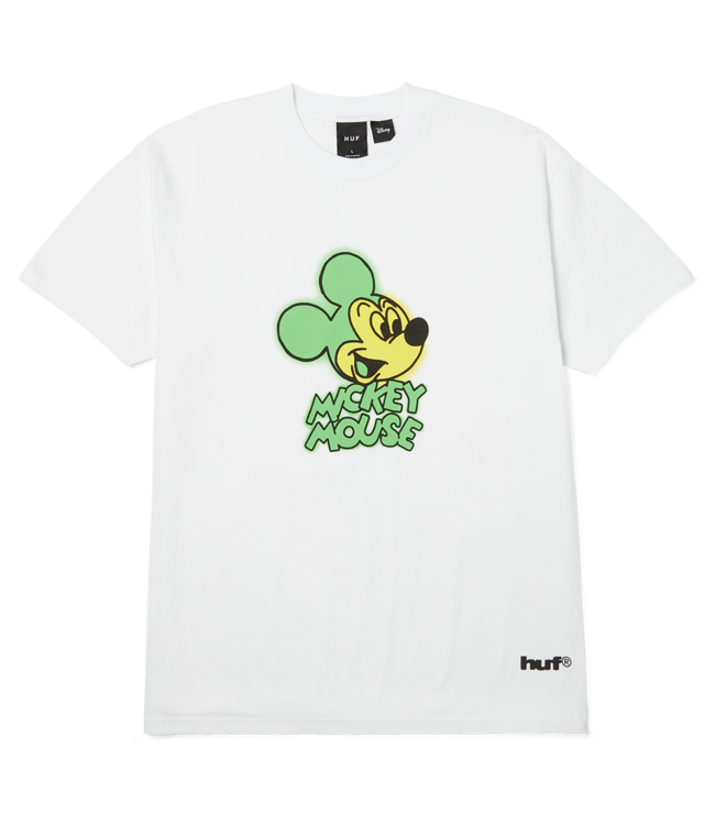 HUF Mickey Spray Ss Tee - White