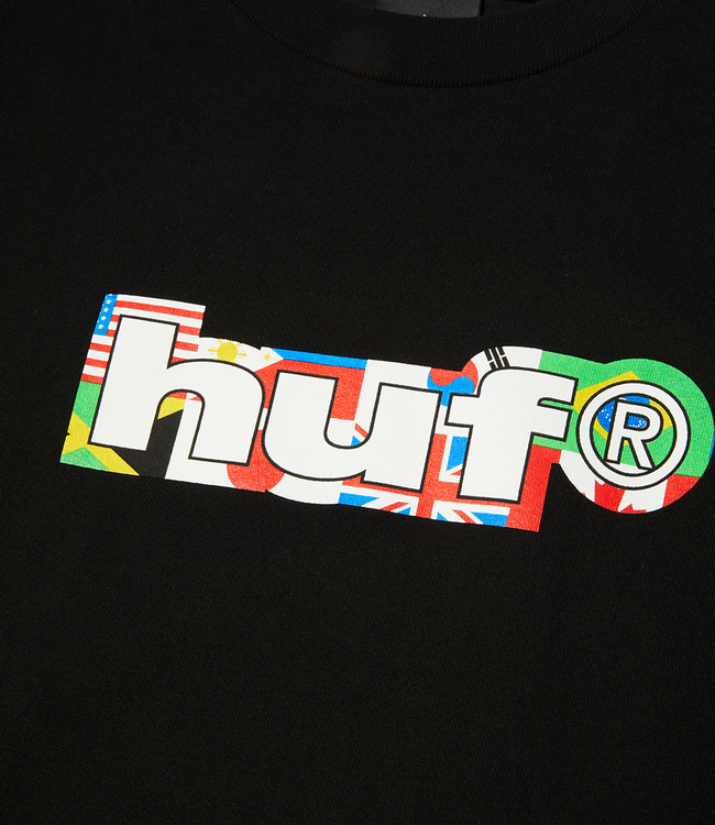 HUF World Tour Silhouette Ss Tee - Black