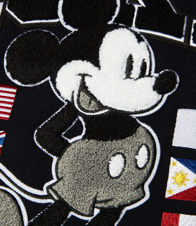 HUF Worldwide Tour Varsity Jacket - Navy