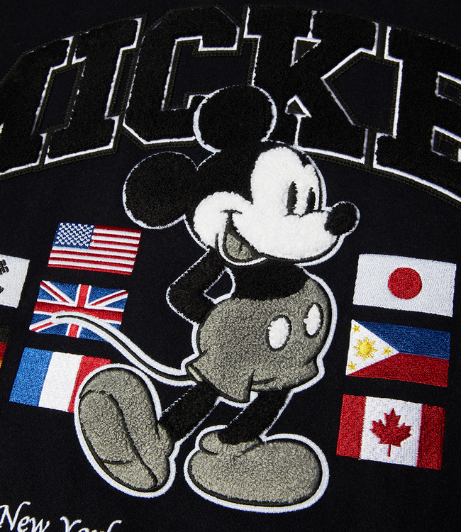 HUF Worldwide Tour Varsity Jacket - Navy