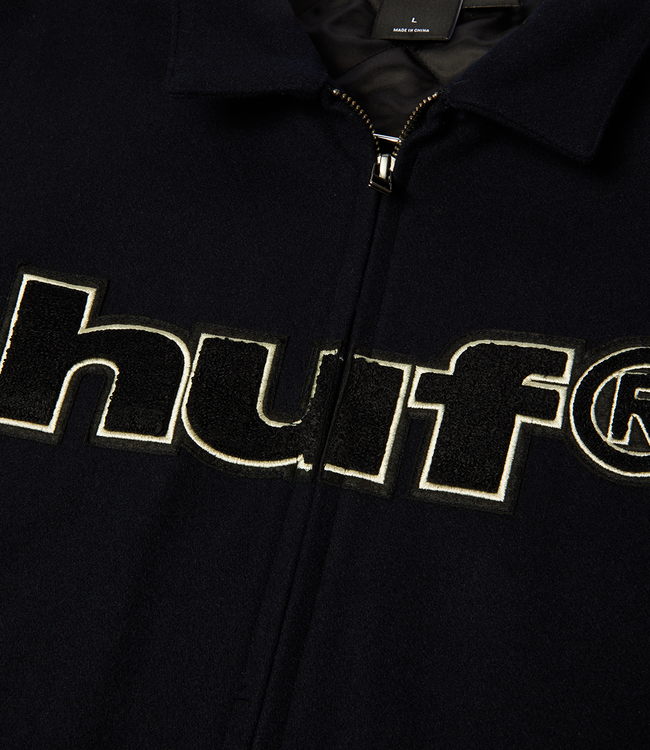 HUF Worldwide Tour Varsity Jacket - Navy