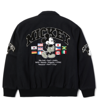 HUF Worldwide Tour Varsity Jacket - Navy HUF Worldwide Tour Varsity Jacket - Navy