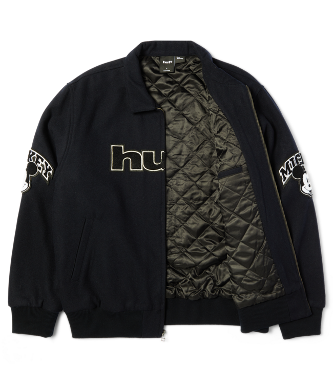 HUF Worldwide Tour Varsity Jacket - Navy