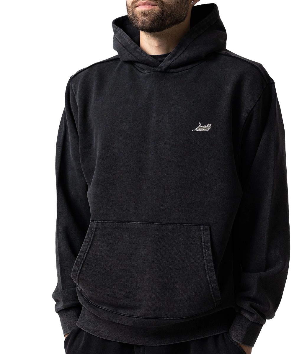 RIPNDIP Castanza Hoodie - Black Vintage Wash