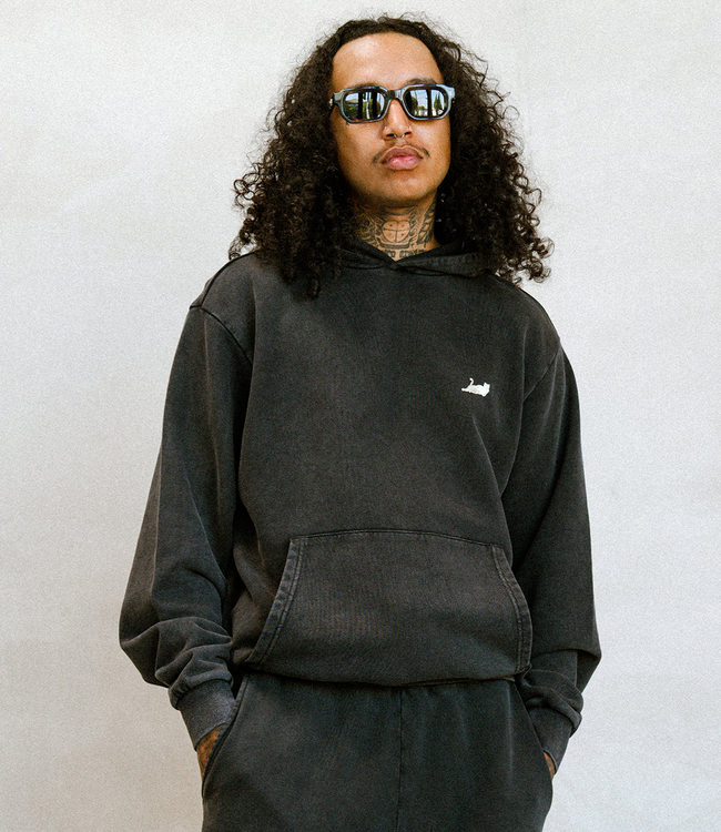 RIPNDIP Castanza Hoodie - Black Vintage Wash