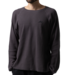 RIPNDIP Castanza Waffle Knit Long Sleeve - Charcoal