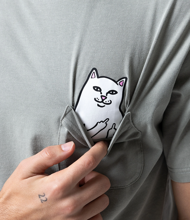 RIPNDIP Lord Nermal Pocket Tee - Sage Vintage Wash