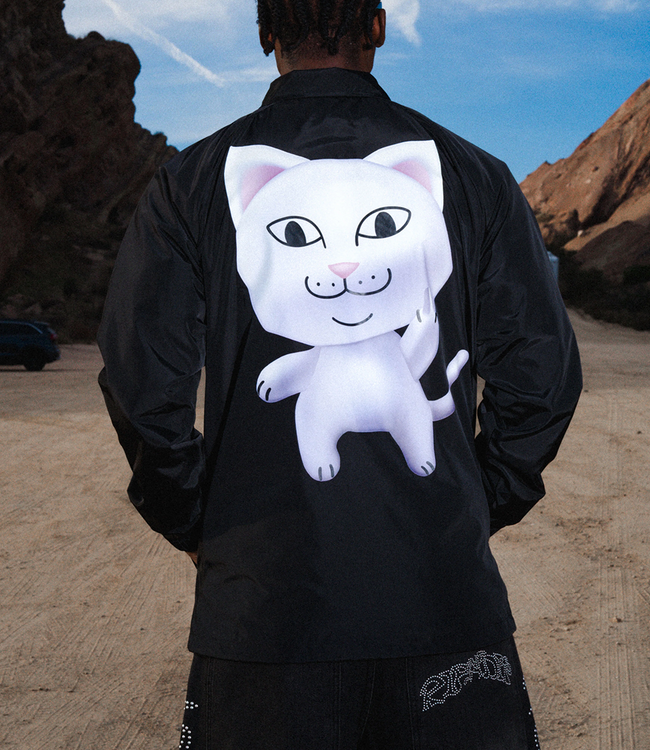 RIPNDIP Nermii Coaches Jacket - Black/Sand