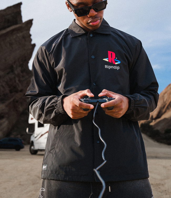RIPNDIP Nermii Coaches Jacket - Black/Sand