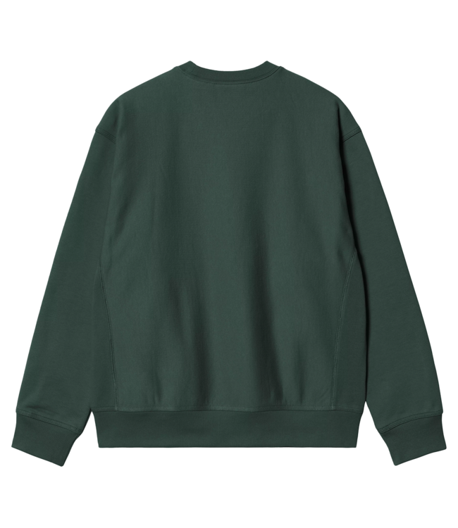 CARHARTT WIP American Script Sweat - Kale Green