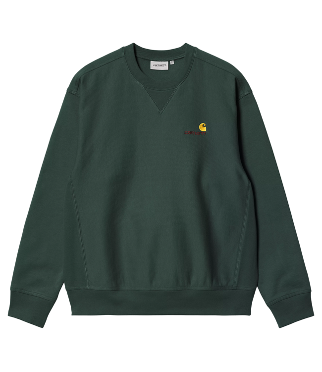 CARHARTT WIP American Script Sweat - Kale Green