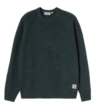CARHARTT WIP Anglistic Sweater - Speckled Deep Lagoon