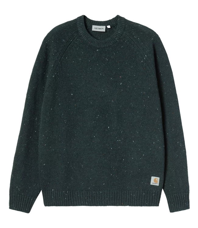 CARHARTT WIP Anglistic Sweater - Speckled Deep Lagoon