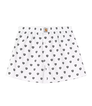 CARHARTT WIP Cotton Boxer - Heart Print/White/Black