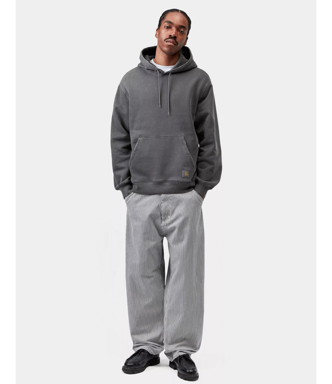 CARHARTT WIP Hooded Torion Sweat - Black/Grind Wash