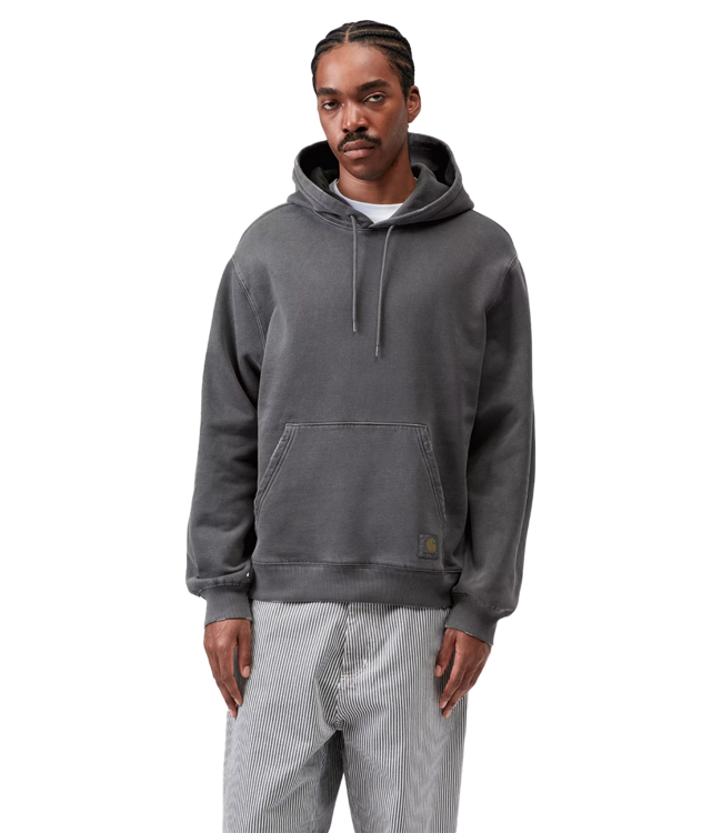 CARHARTT WIP Hooded Torion Sweat - Black/Grind Wash