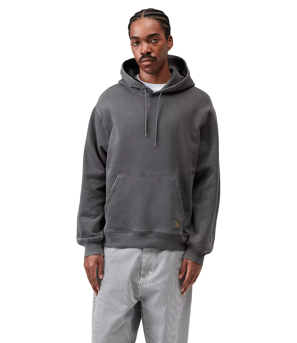 CARHARTT WIP Hooded Torion Sweat - Black/Grind Wash