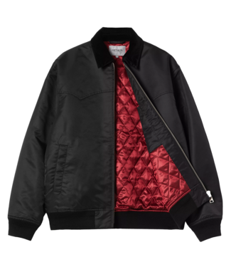 CARHARTT WIP Santa Fe Alumni Jacket - Black/Scarlet